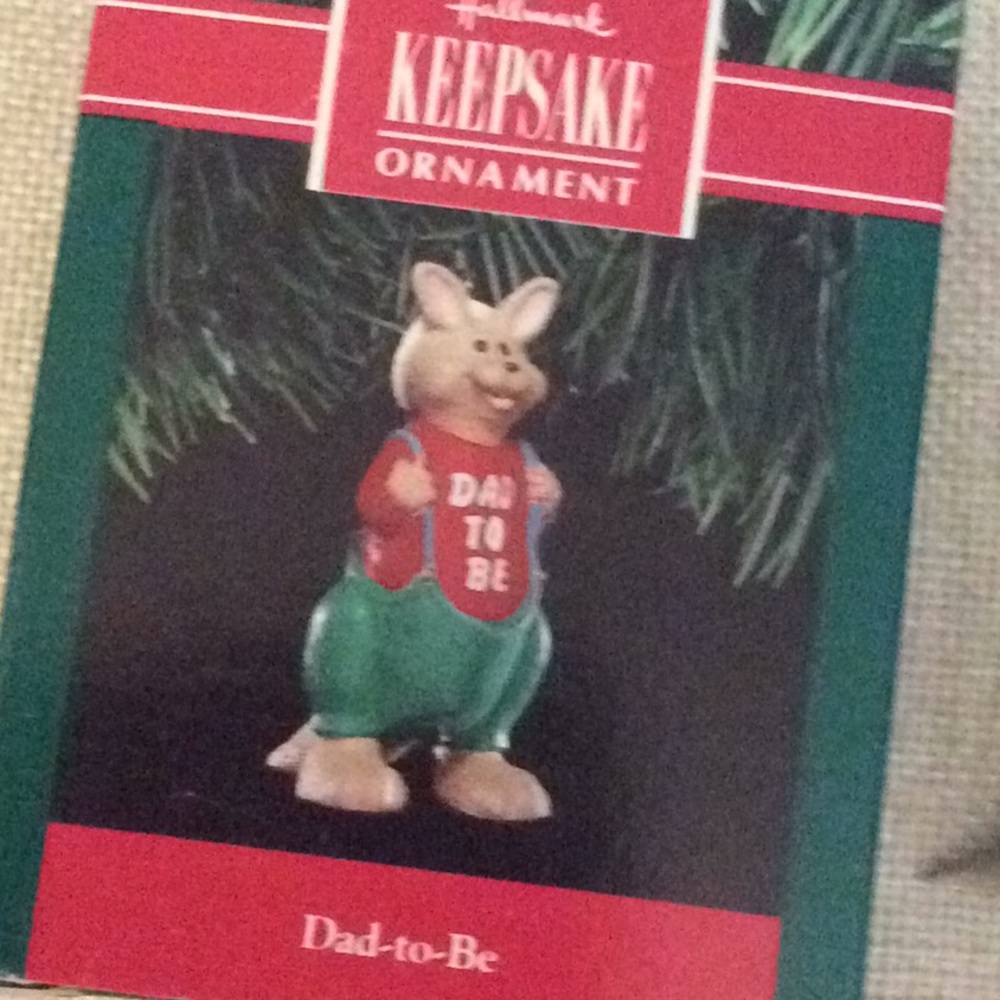 Vintage Dad to be ornament